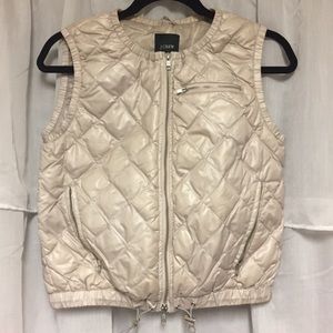 XS J. Crew Cropped Puffer Vest